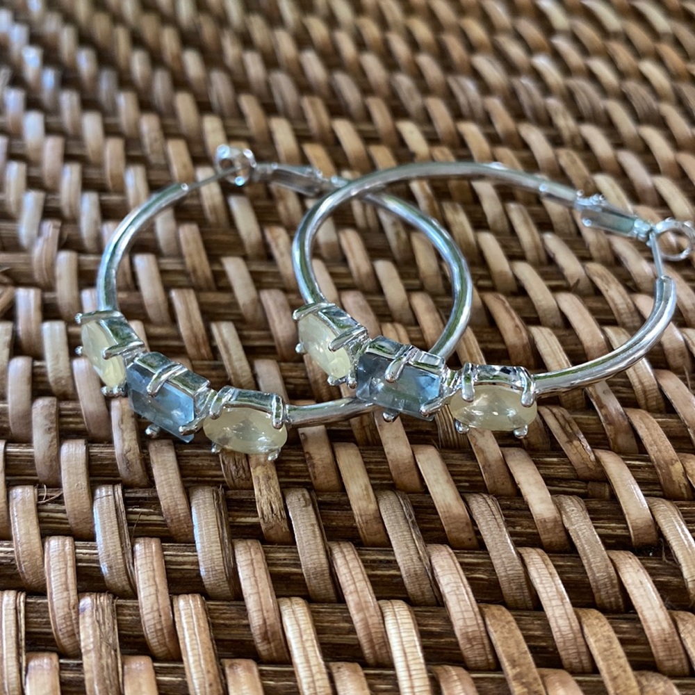 EUC Kate Spade Silver Hoops